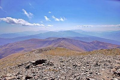 Scenic view of dramatic landscape