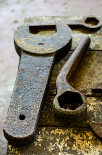 Close-up of rusty metal