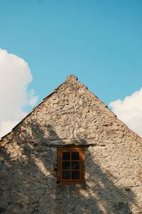 House against sky during sunny day