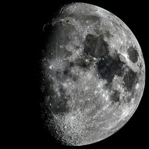 Close-up of moon against sky at night