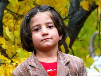 Close-up portrait of girl