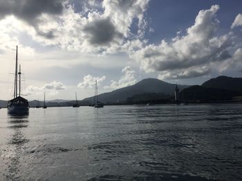 Scenic view of sea against sky