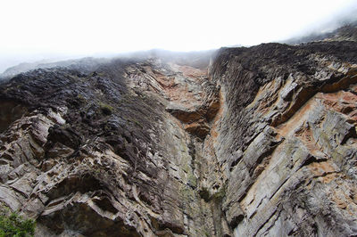 Panoramic view of rocky mountains against sky