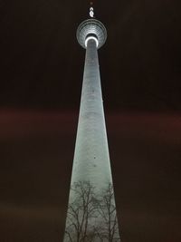 Low angle view of communications tower