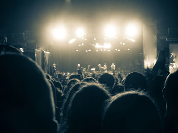 Crowd at music concert