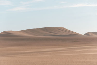 Scenic view of desert against sky