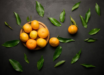 High angle view of ingredients on table