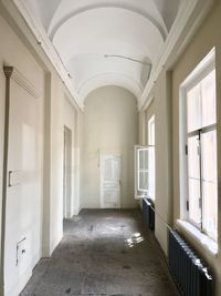 Empty corridor of building