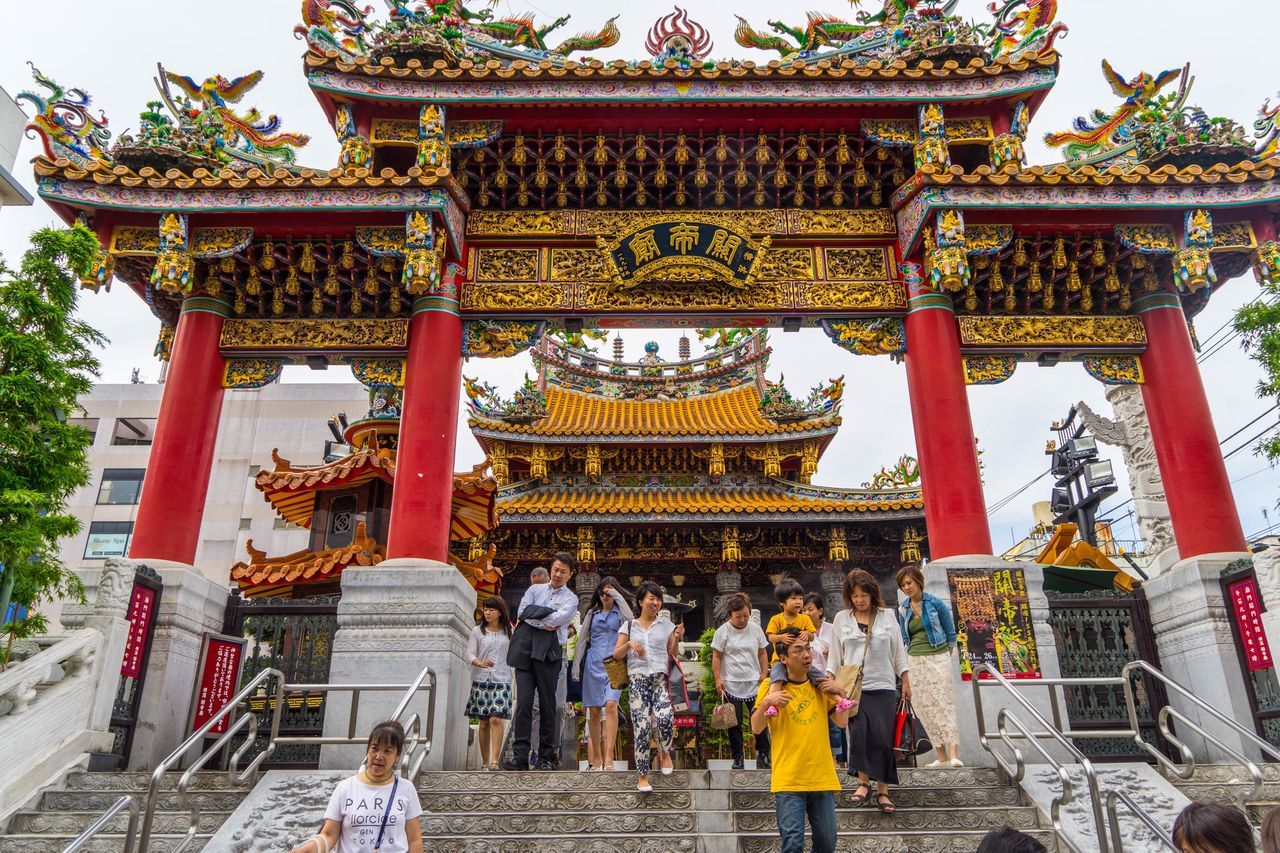 temple - building, place of worship, architecture, religion, built structure, spirituality, famous place, travel destinations, building exterior, temple, tourism, person, travel, cultures, steps, large group of people, tourist, tradition