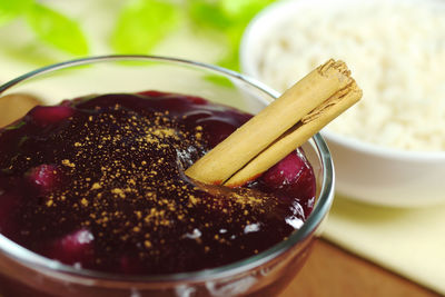 Close-up of food in bowl