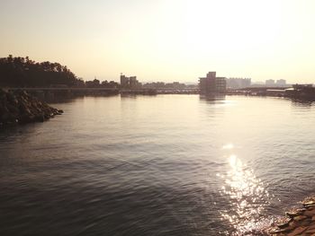 View of city at waterfront
