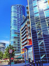 Low angle view of modern building