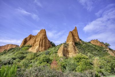 View of las medulas, antique gold mine in the province of leon, spain.