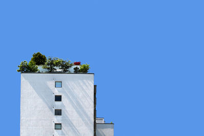 Built structure against clear blue sky