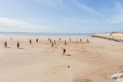 Group of people on beach