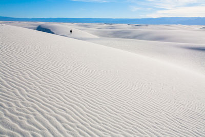 Scenic view of desert against sky