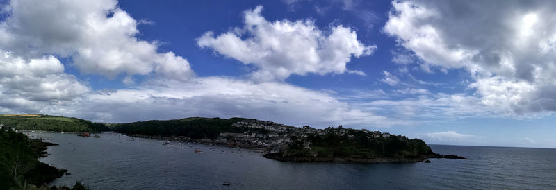 Panoramic view of sea against sky