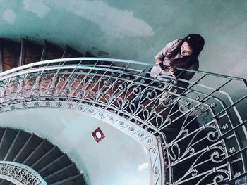 Low angle view of woman