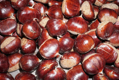 Full frame shot of chestnuts