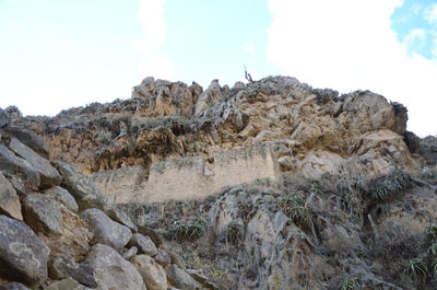 Scenic view of rocky mountains against sky