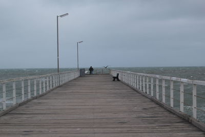 Pier leading towards sea