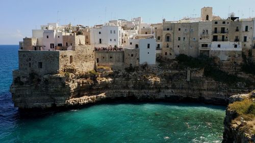 Buildings in polignano a mare