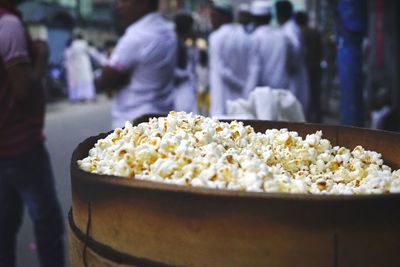 Close-up of ice cream in cup