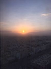 Cityscape at sunset