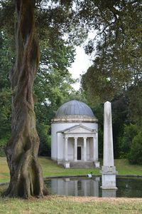 Built structure with trees in background