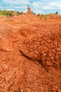 View of arid landscape