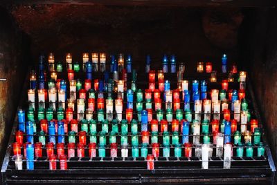 Candle in montserrat spain