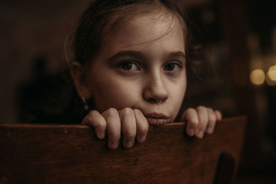 Close-up portrait of boy