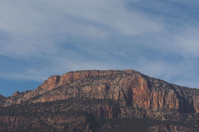 Scenic view of mountain against sky