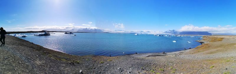 Panoramic view of sea against sky