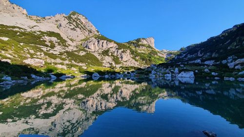 Reflection in a mountain lake