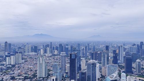 City view of jakarta from 72 floor