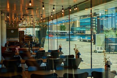 Empty seats at airport