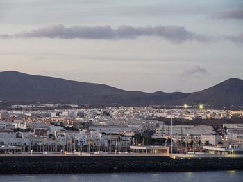 Sundown at lanzarote