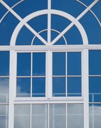 Low angle view of window on building