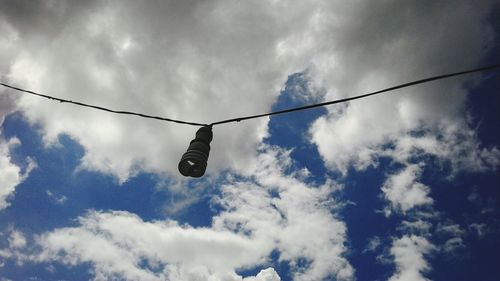 Low angle view of cloudy sky