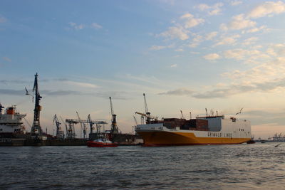 Cranes at commercial dock