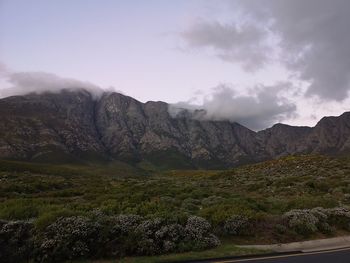 Scenic view of landscape against sky