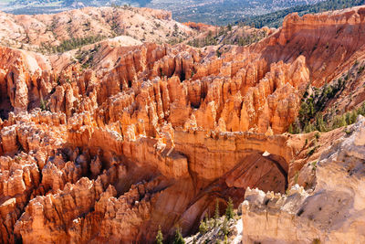 Panoramic view of rock formations