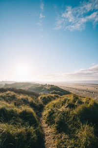 Scenic view of landscape against sky