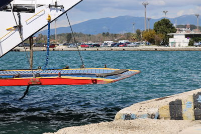 Boats in sea