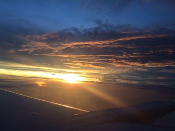 Scenic view of sky during sunset