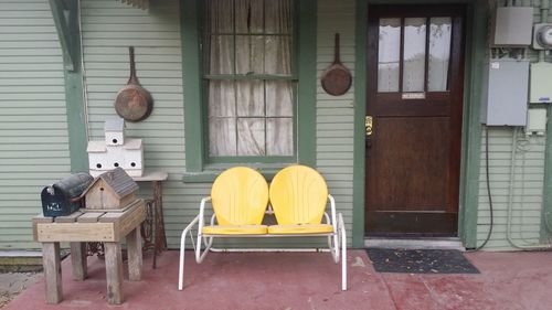 Relaxing on the porch