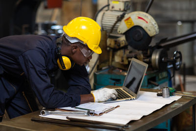 Man working in workshop