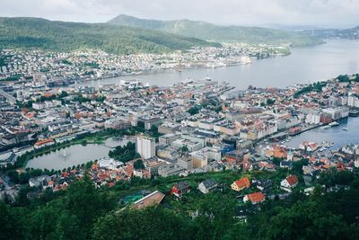 Bergen seen from  fløien