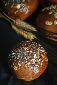 Close-up of bread on table